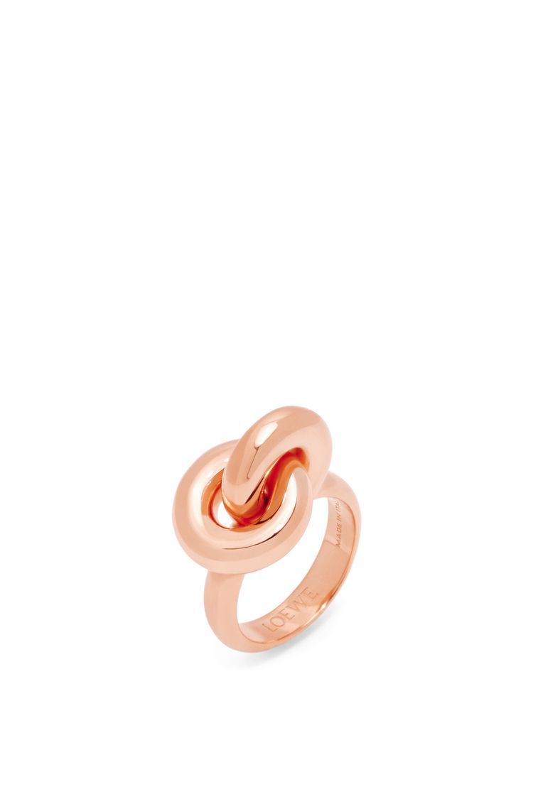 Donut link ring in sterling silver