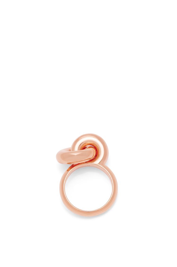 Donut link ring in sterling silver