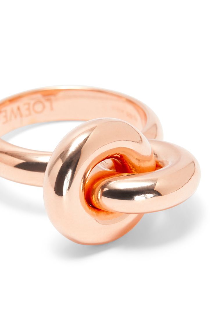 Donut link ring in sterling silver