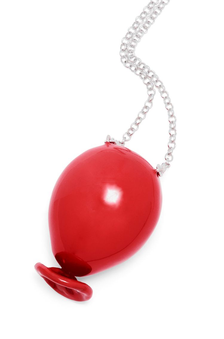Balloon pendant in sterling silver and enamel