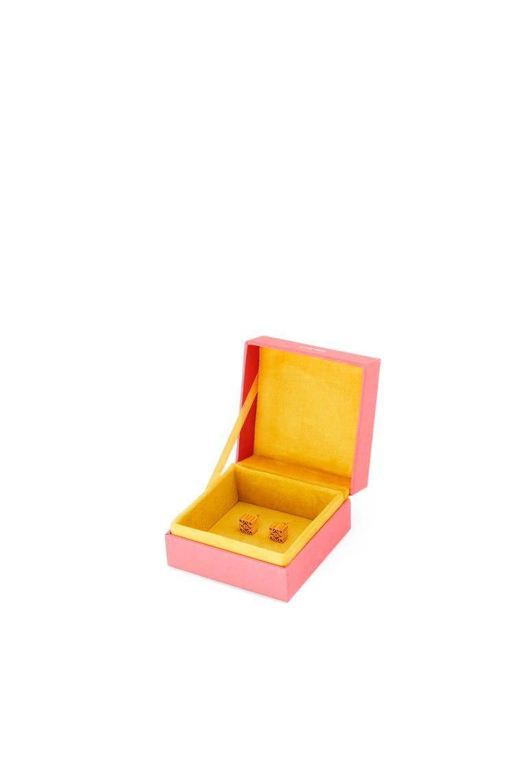 Anagram stud earrings in sterling silver