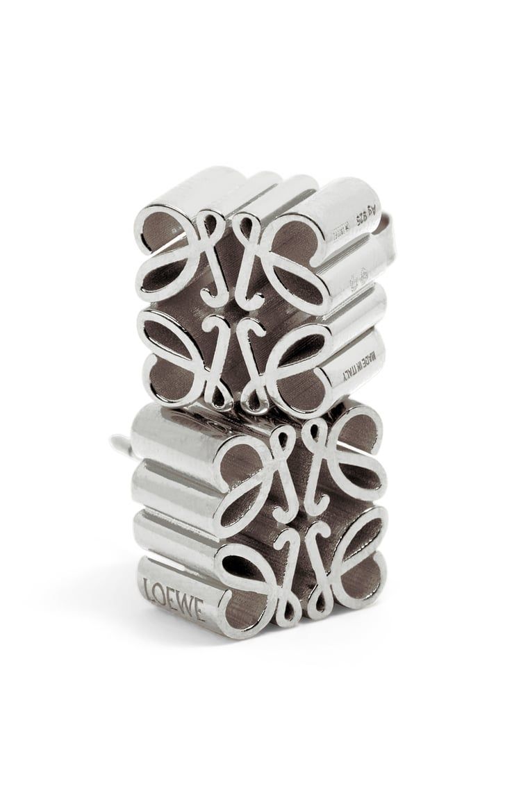 Anagram stud earrings in sterling silver