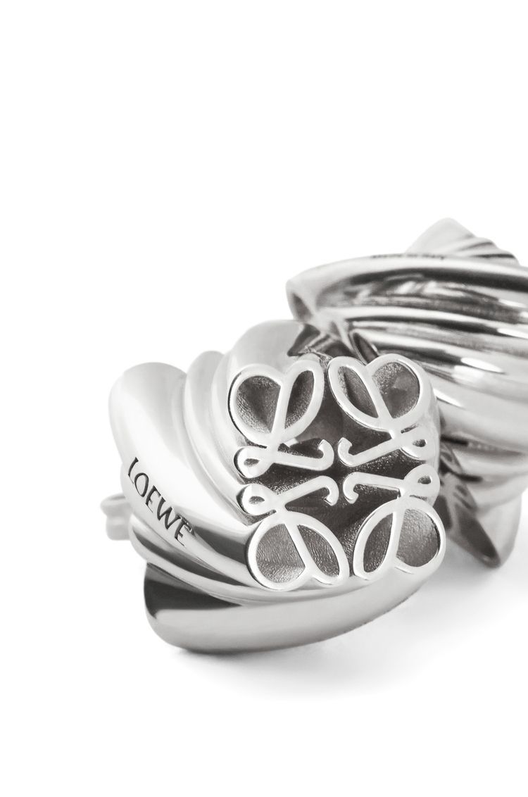 Twisted Anagram stud earrings in sterling silver