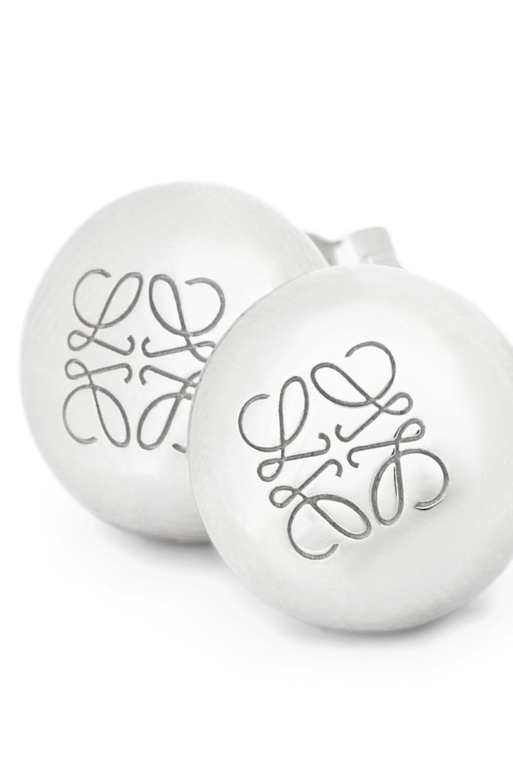 Anagram Pebble stud earrings in sterling silver