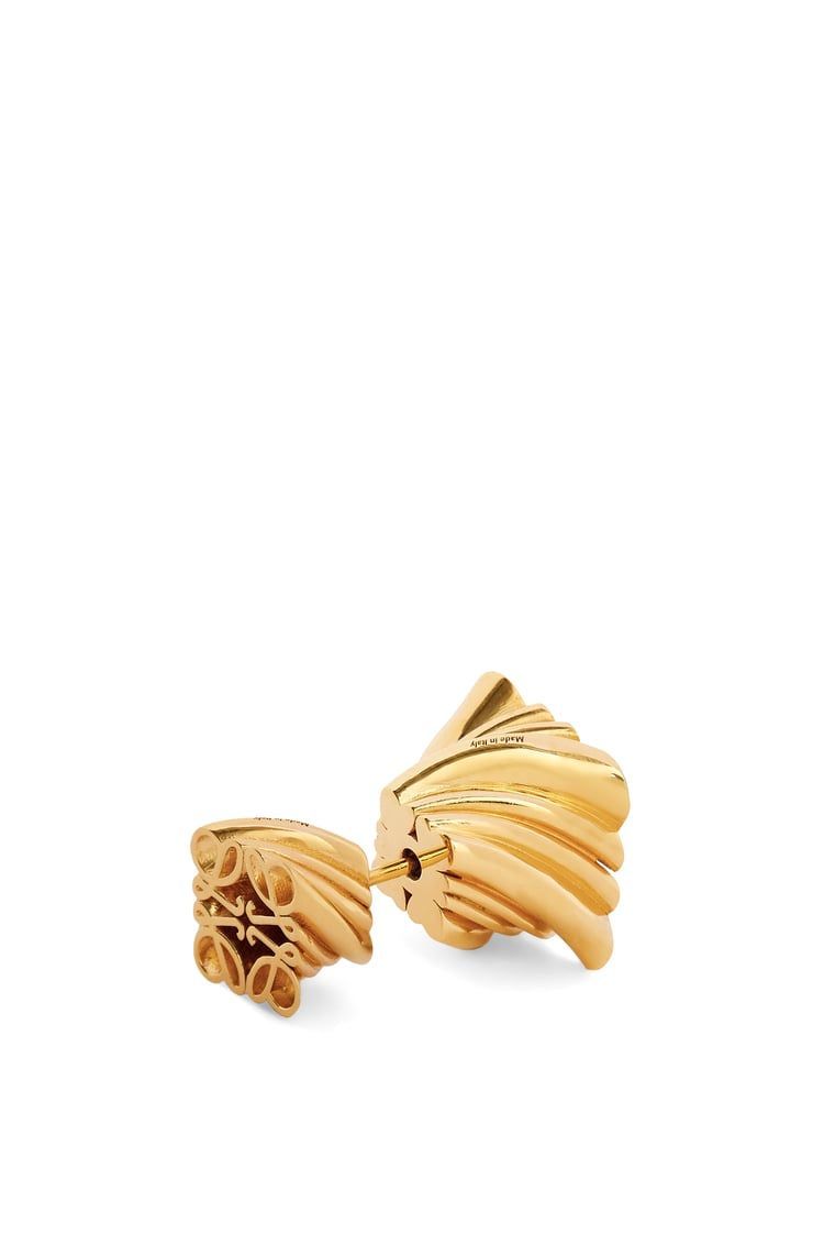 Twisted Anagram stud earring in sterling silver