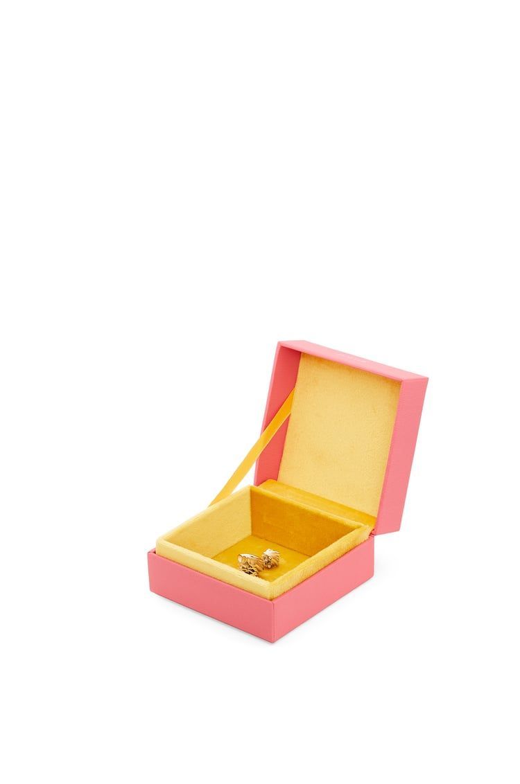 Twisted Anagram stud earring in sterling silver