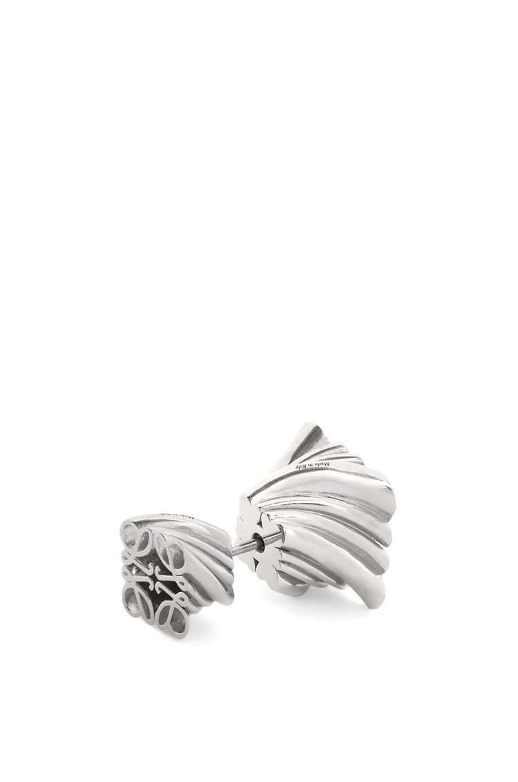 Twisted Anagram stud earring in sterling silver