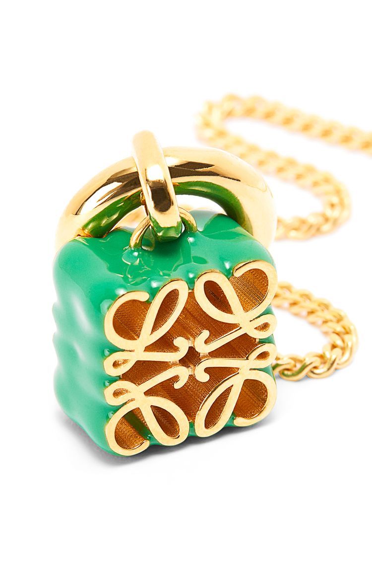 Anagram pendant in sterling silver and enamel