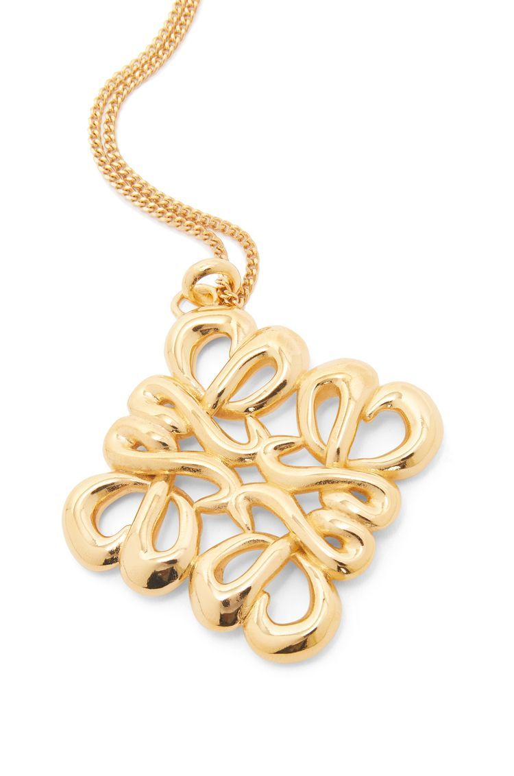 Large pendant necklace in sterling silver