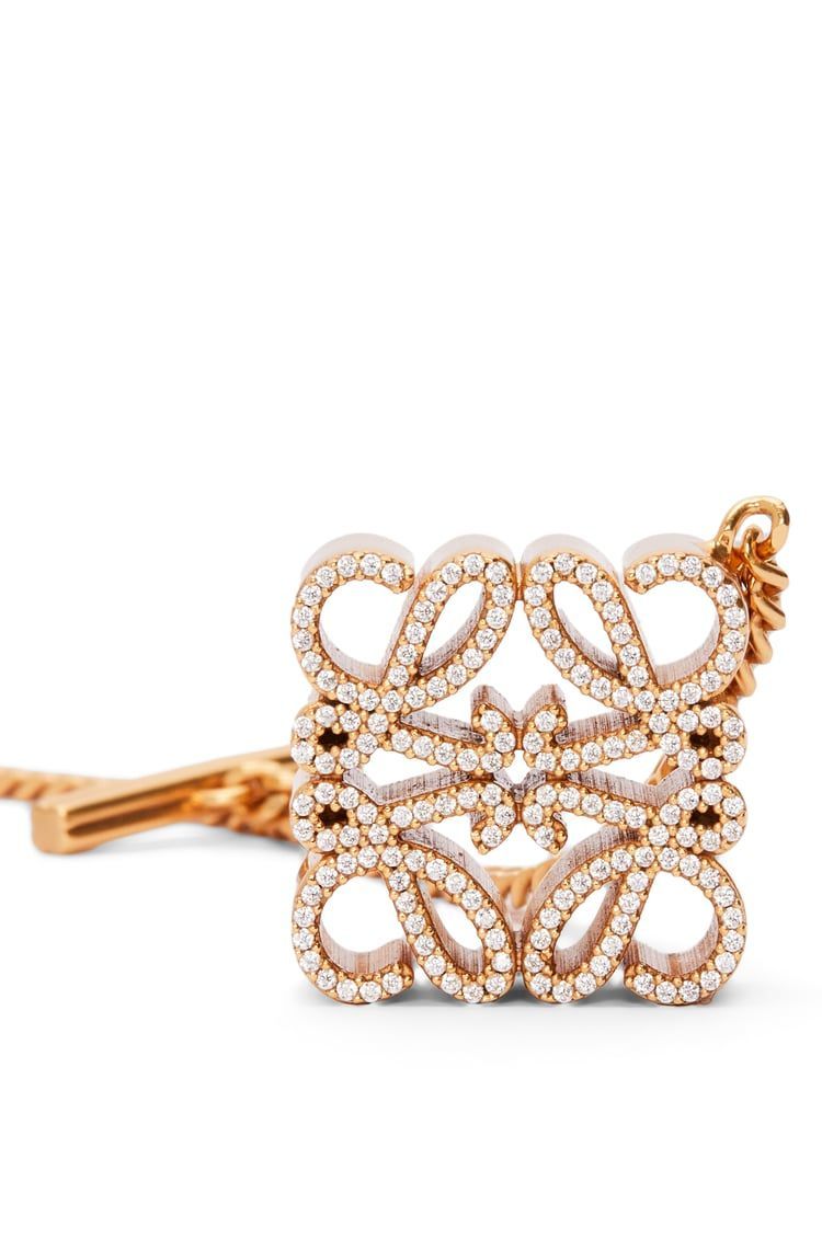 Pave Anagram necklace in sterling silver and crystal