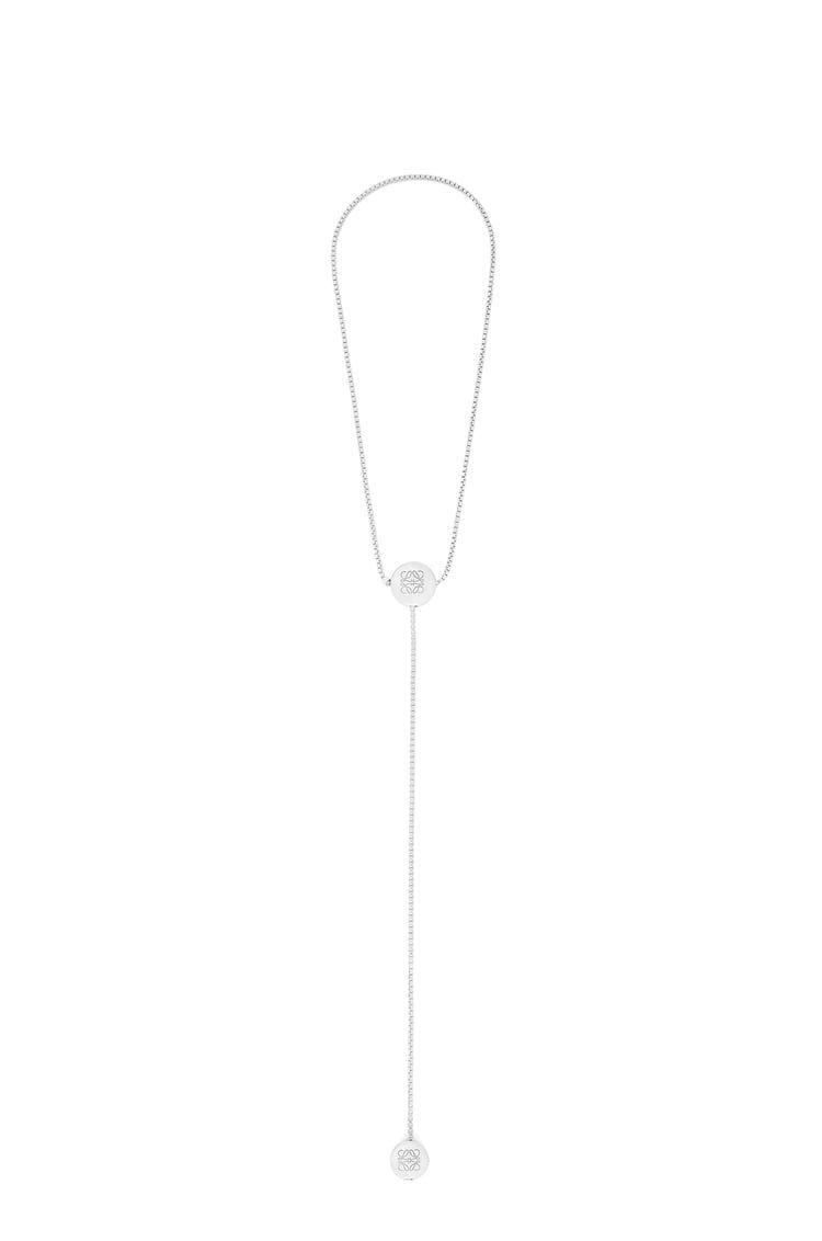 Anagram Pebble necklace in sterling silver