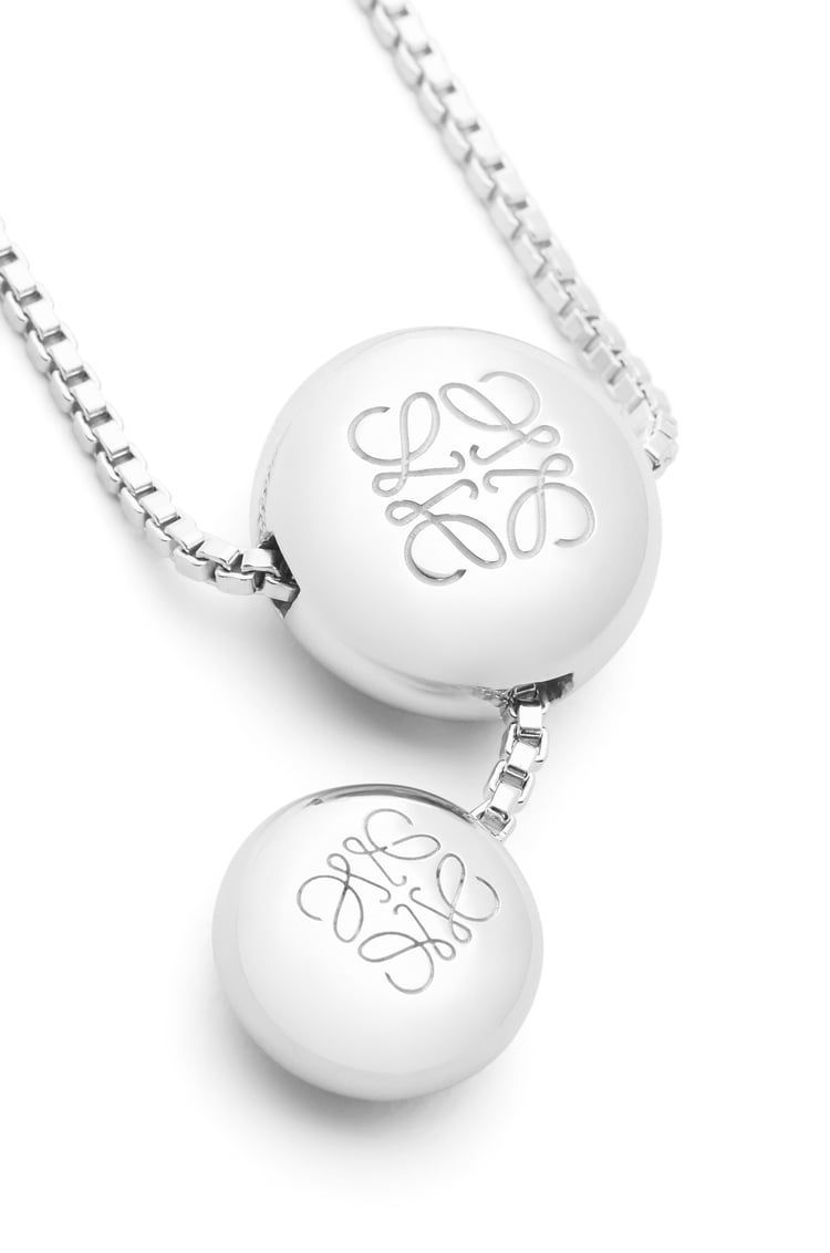 Anagram Pebble necklace in sterling silver