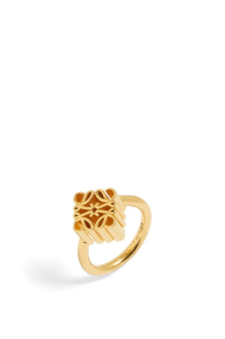 Single Anagram ring in sterling silver