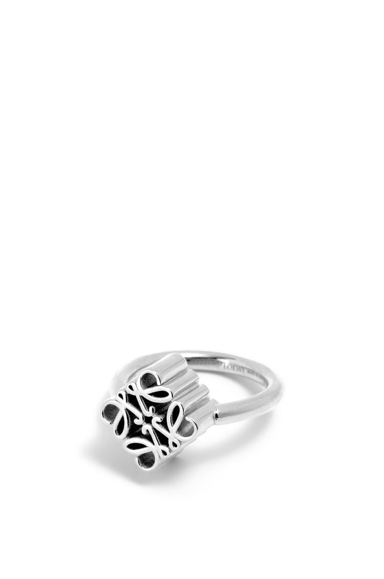 Single Anagram ring in sterling silver