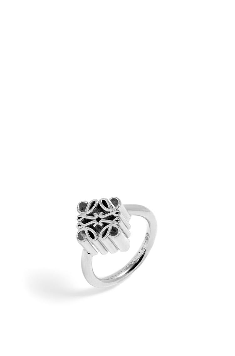 Single Anagram ring in sterling silver