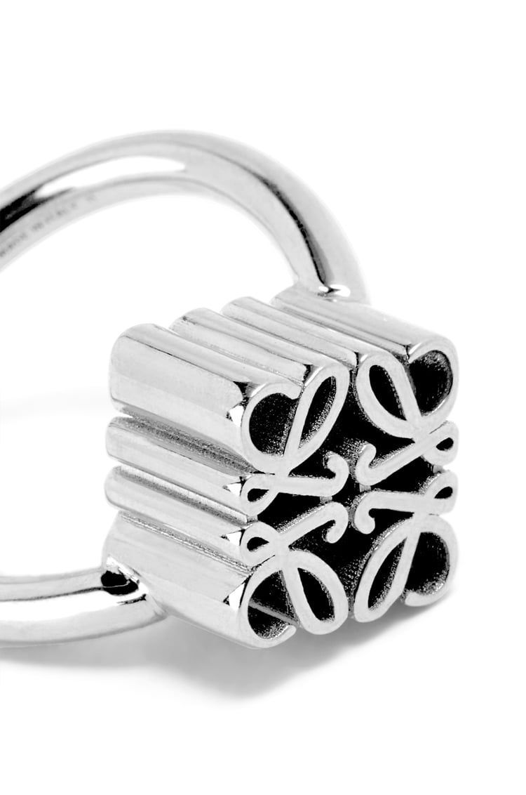 Single Anagram ring in sterling silver