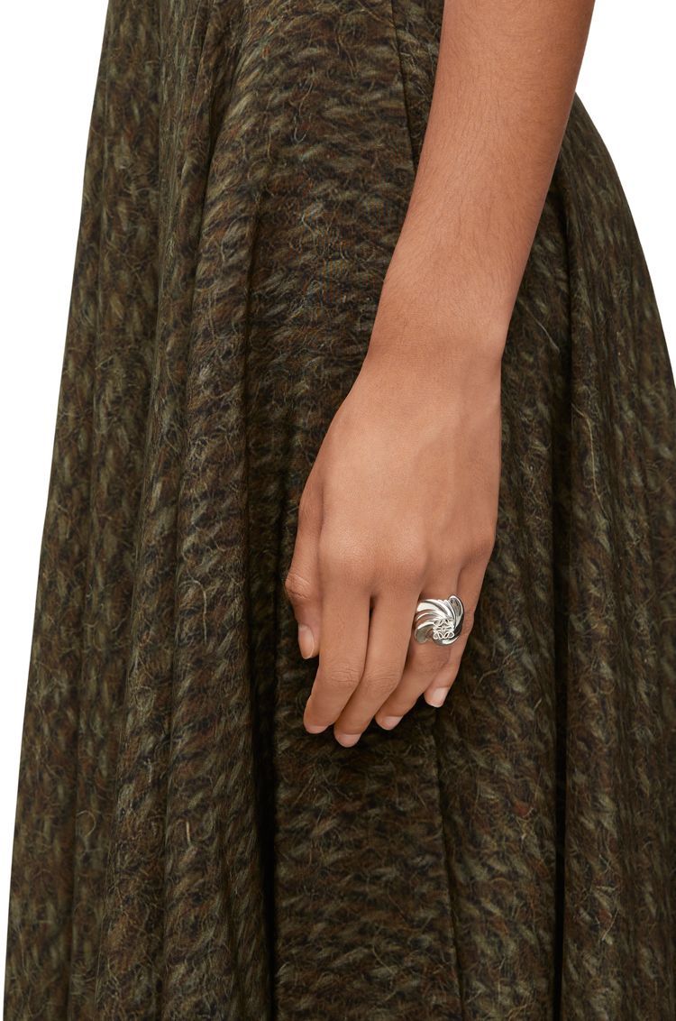 Twisted Anagram signet ring in sterling silver