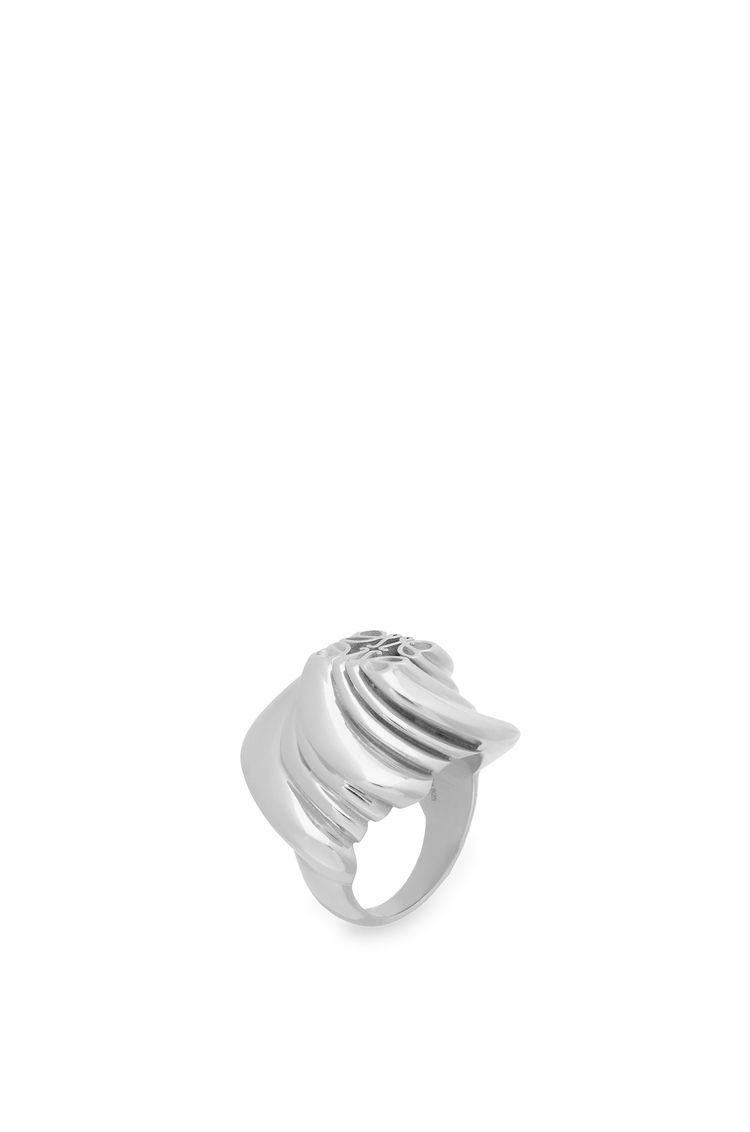 Twisted Anagram signet ring in sterling silver