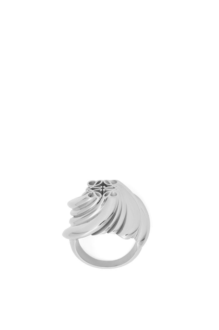 Twisted Anagram signet ring in sterling silver