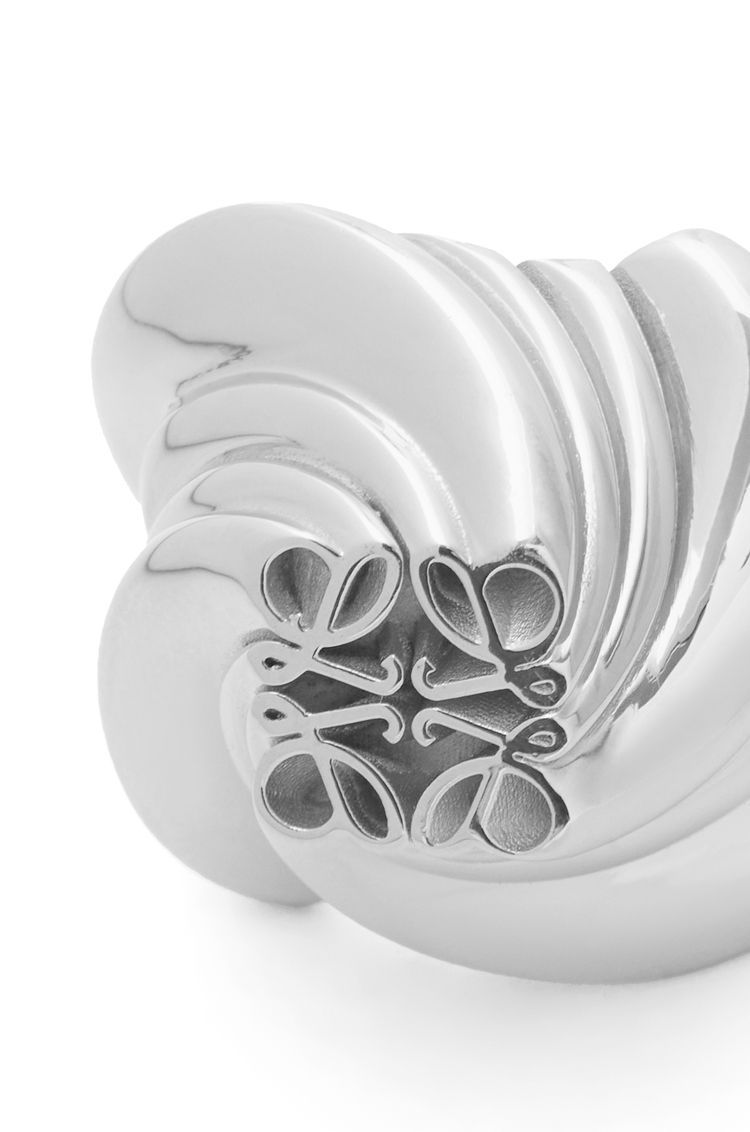 Twisted Anagram signet ring in sterling silver