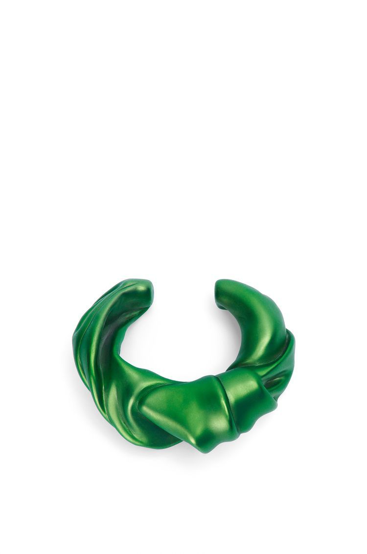 Large nappa twist cuff in sterling silver