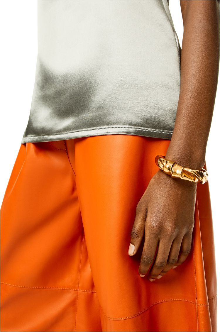 Medium nappa twist cuff in sterling silver
