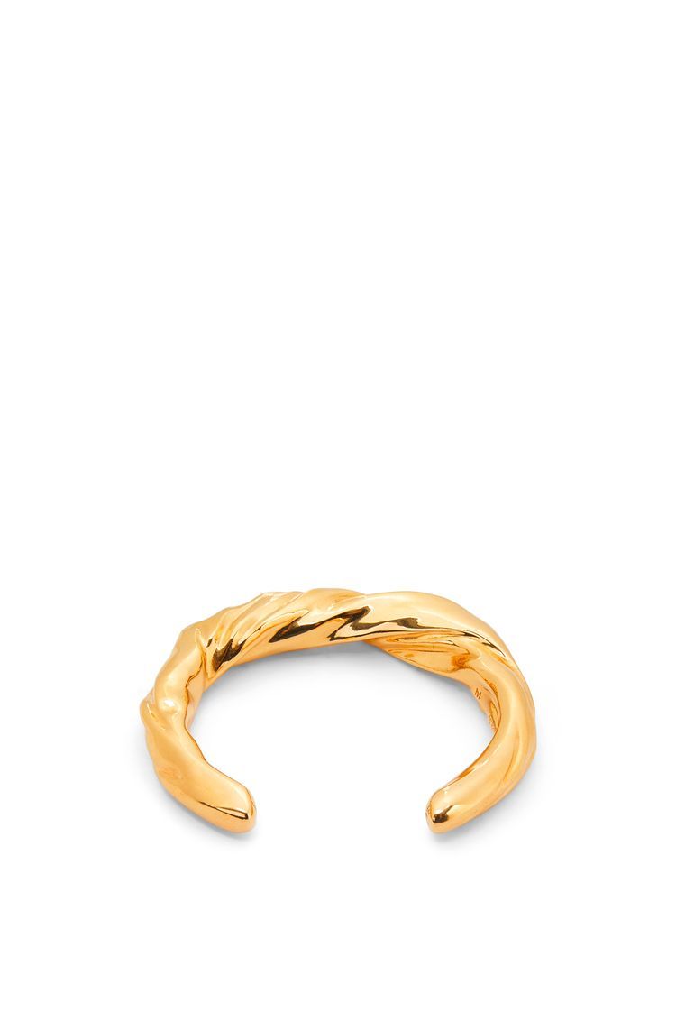 Small nappa twist cuff in sterling silver
