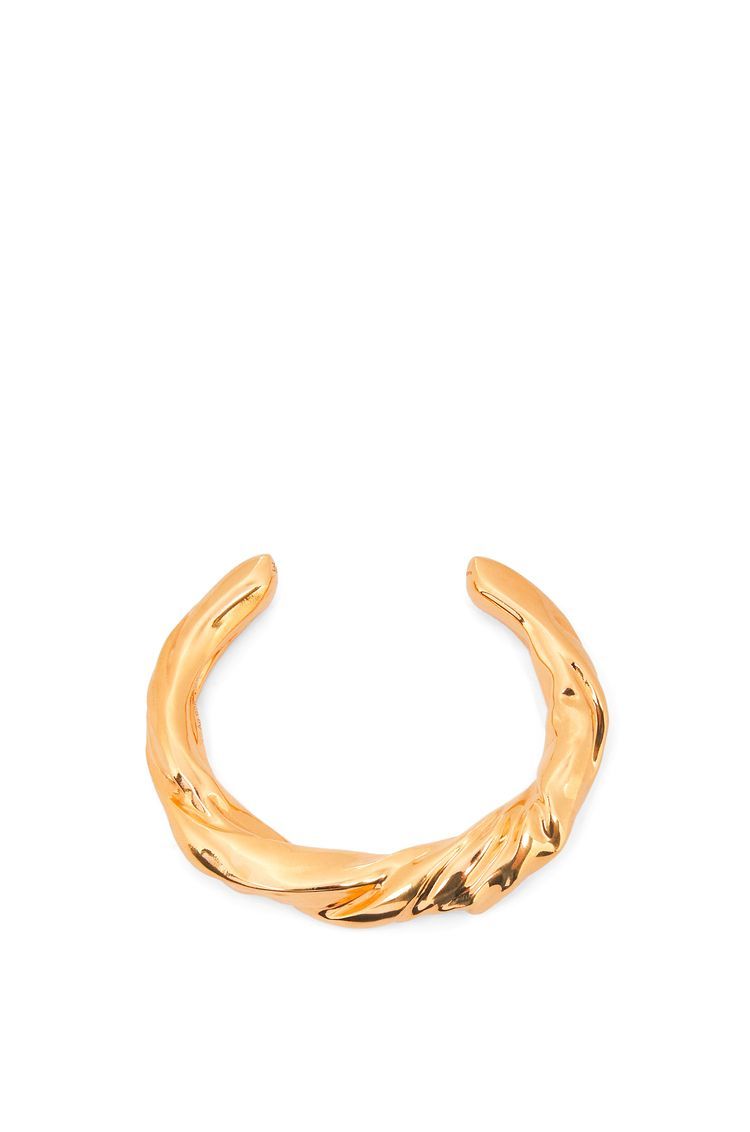Small nappa twist cuff in sterling silver