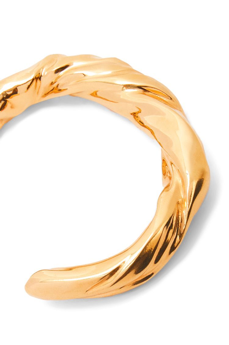 Small nappa twist cuff in sterling silver