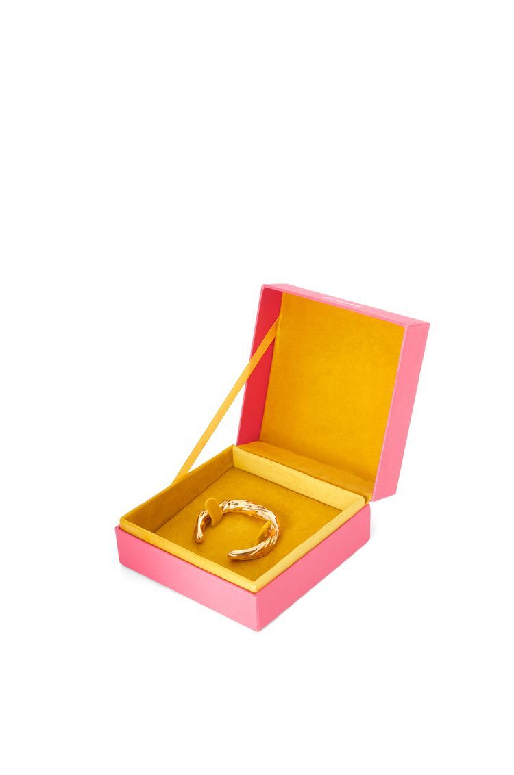 Small nappa twist cuff in sterling silver