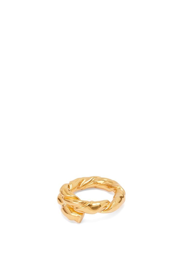 Nappa twist ring in sterling silver