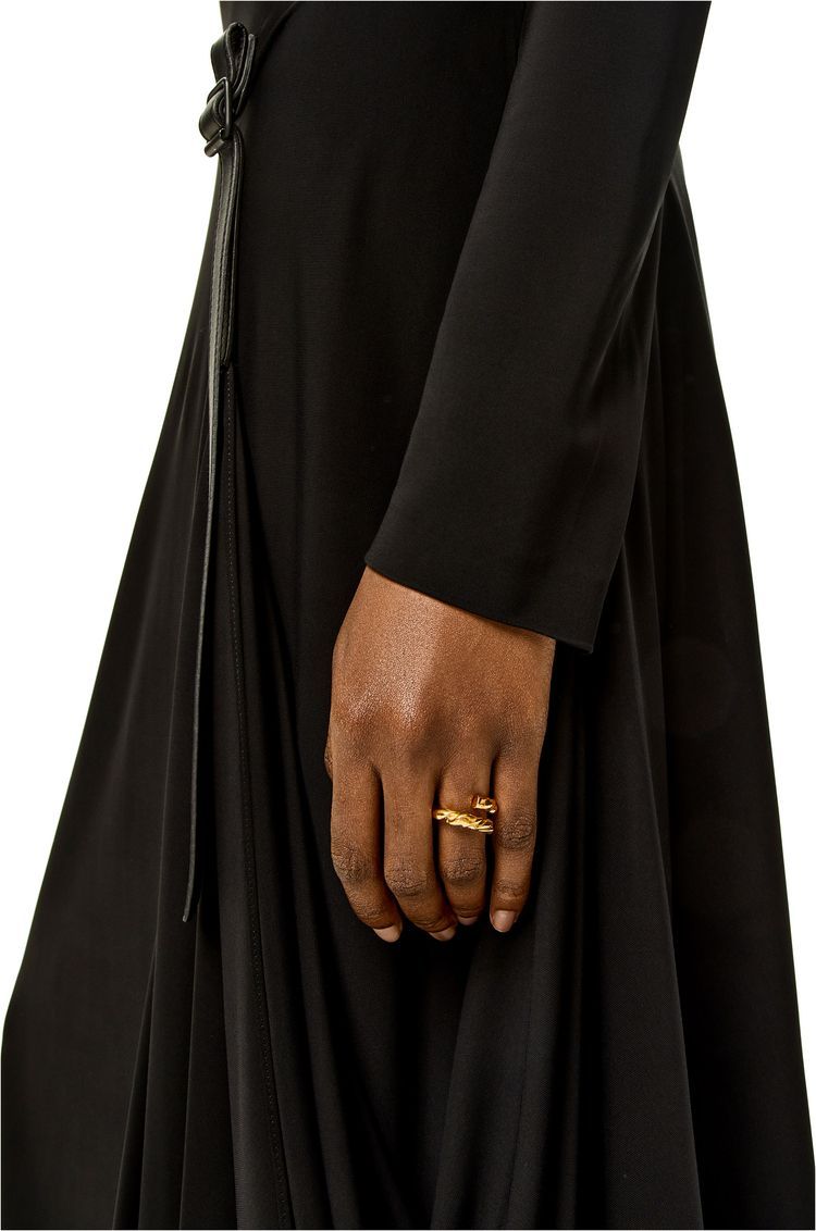 Nappa twist ring in sterling silver