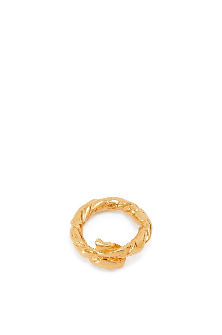 Nappa twist ring in sterling silver