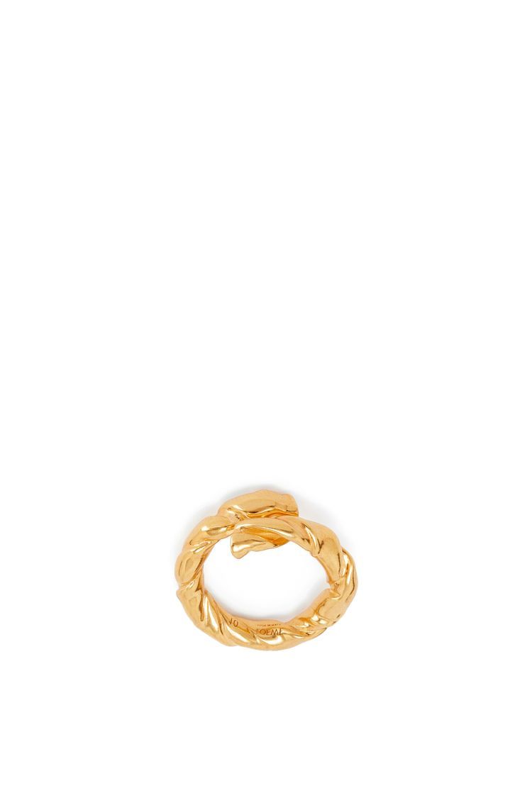 Nappa twist ring in sterling silver
