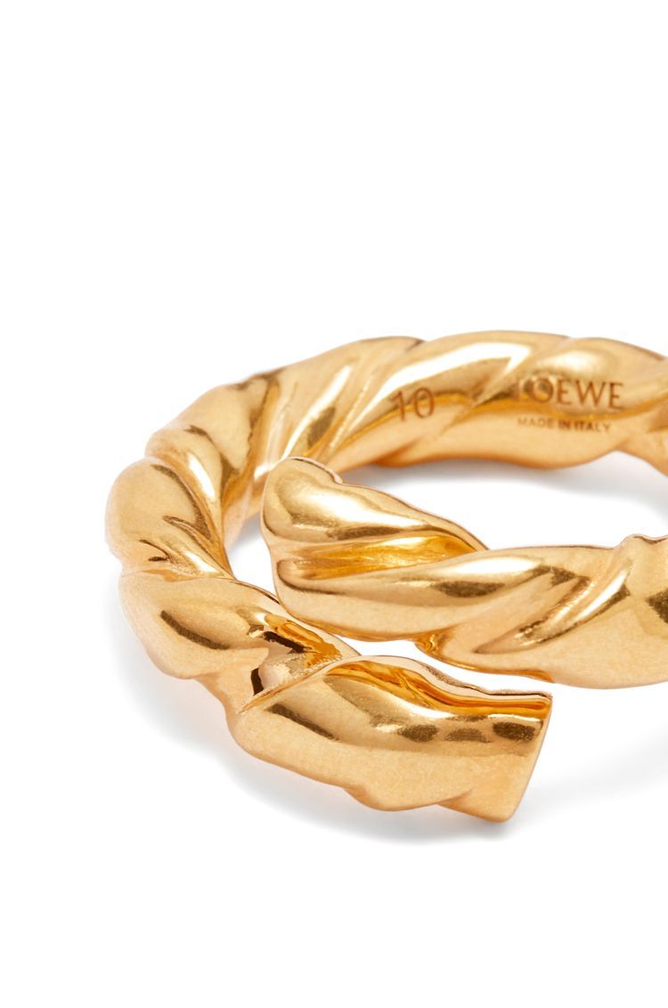 Nappa twist ring in sterling silver