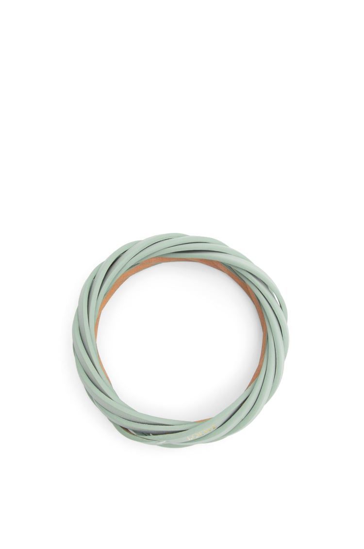 Braided bangle in classic calfskin