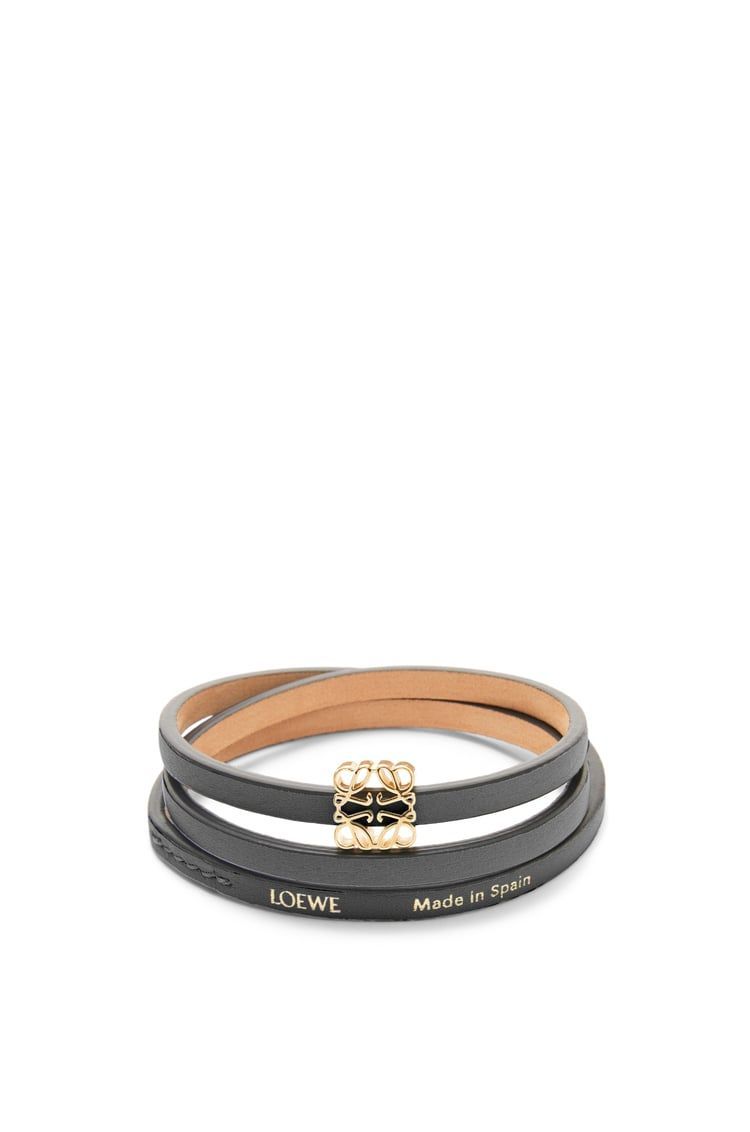 Twist bangle in calfskin