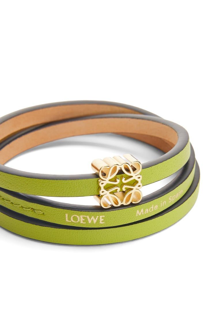 Twist bangle in calfskin