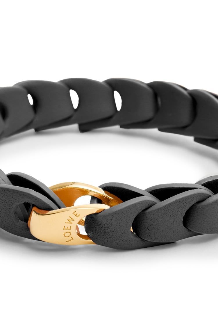 Woven bracelet in calfskin