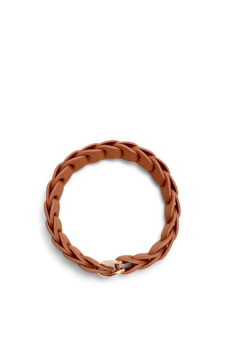 Woven bracelet in calfskin