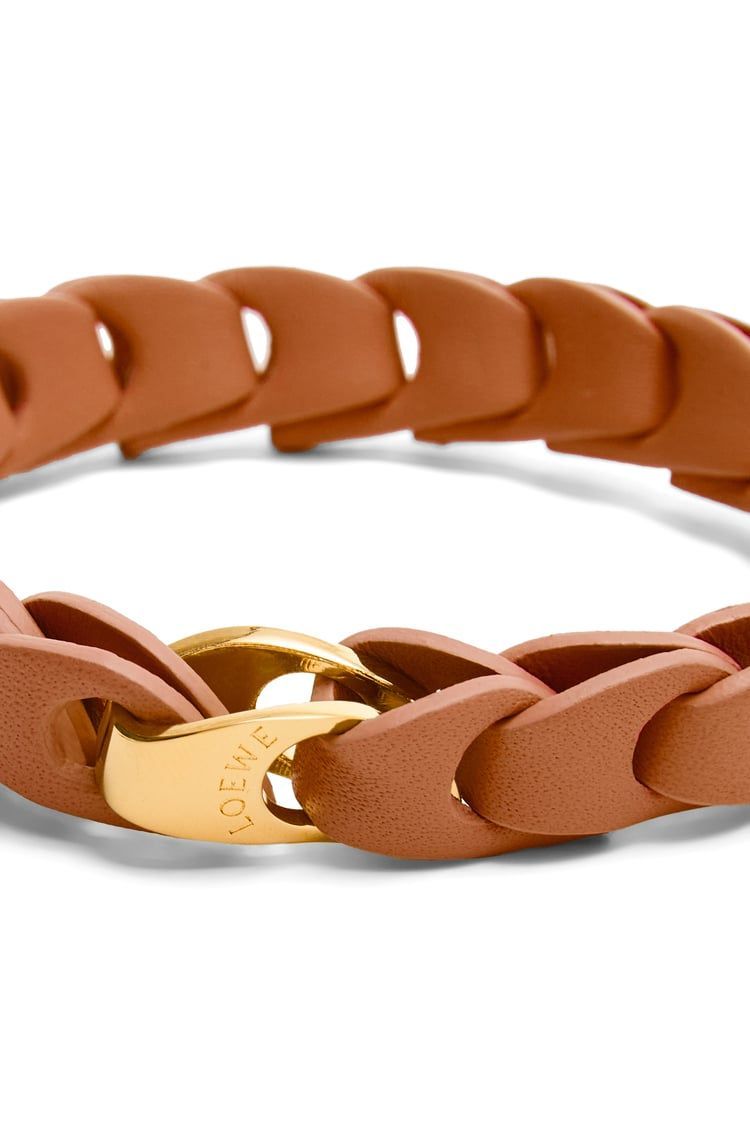 Woven bracelet in calfskin