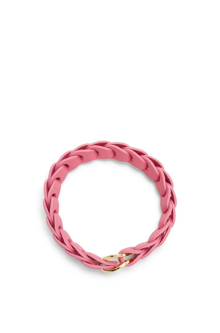 Woven bracelet in calfskin