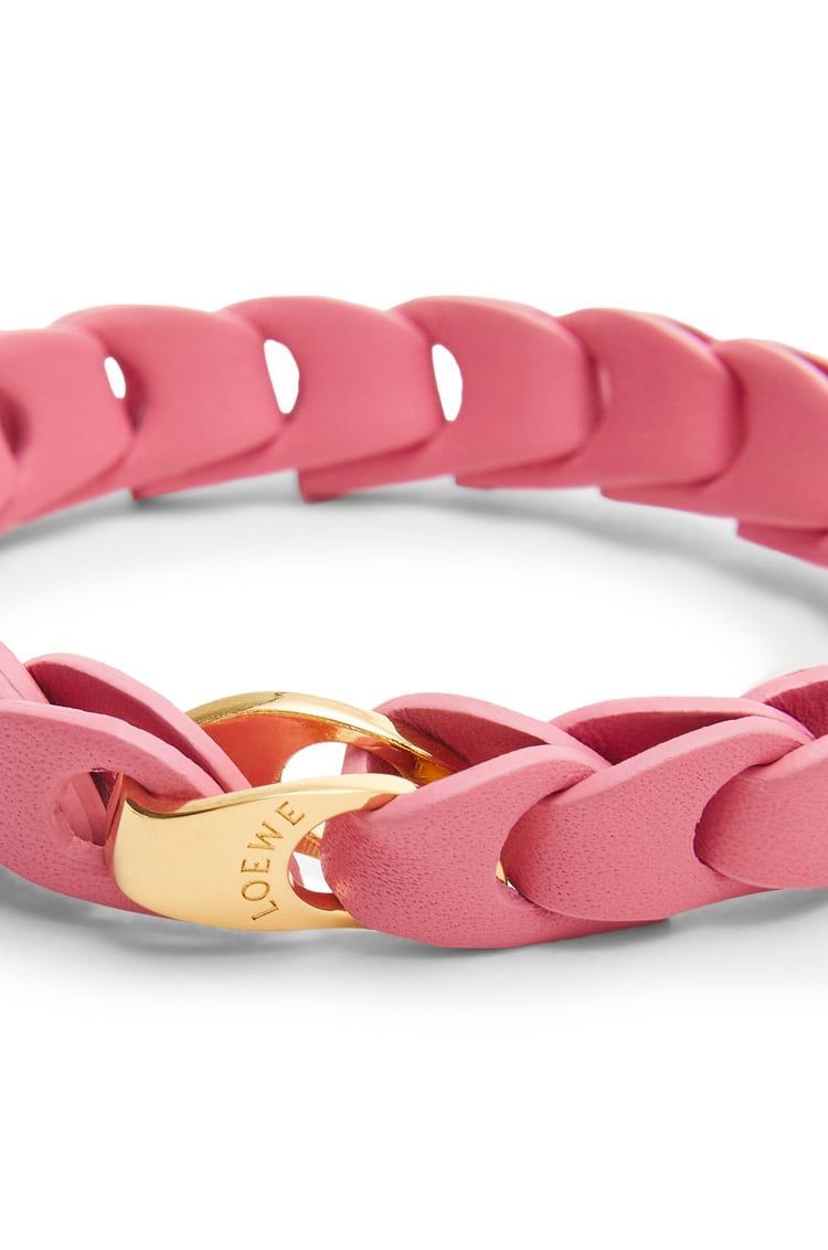 Woven bracelet in calfskin