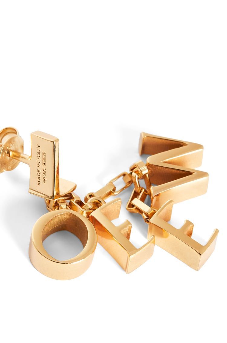 LOEWE earrings in sterling silver