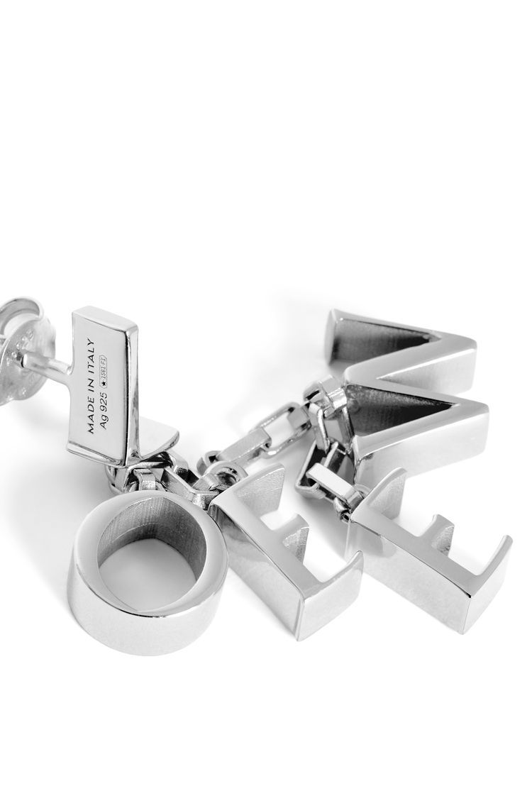 LOEWE earrings in sterling silver