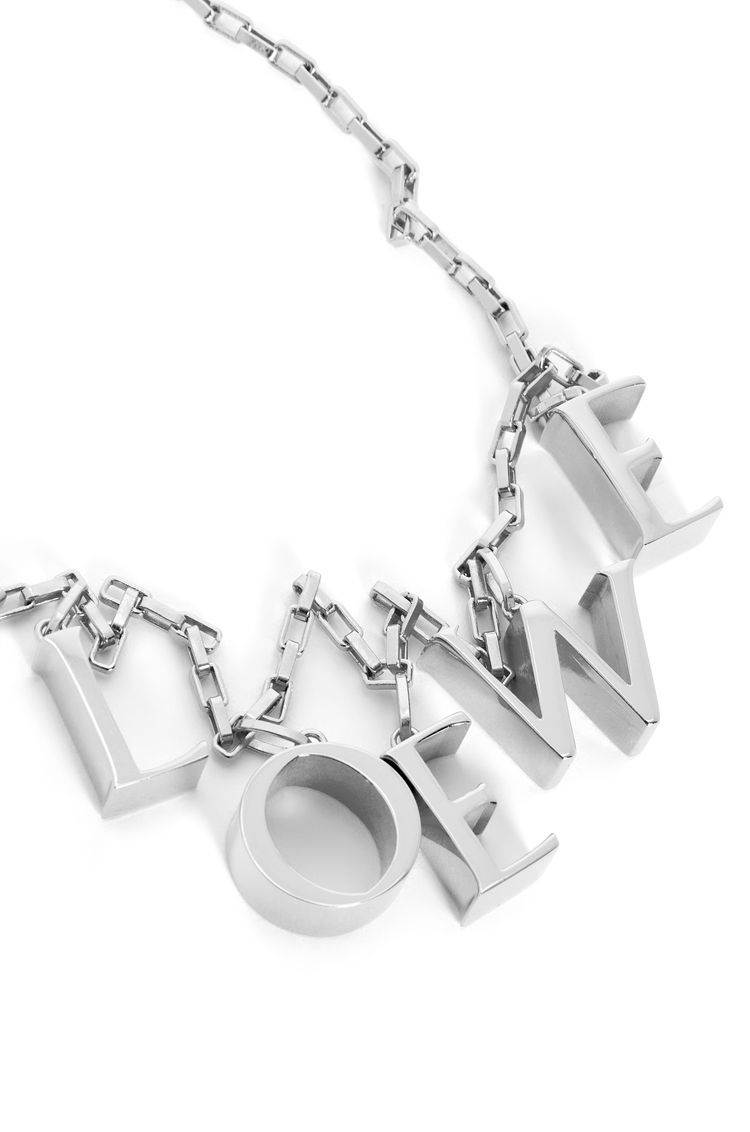 LOEWE necklace in sterling silver