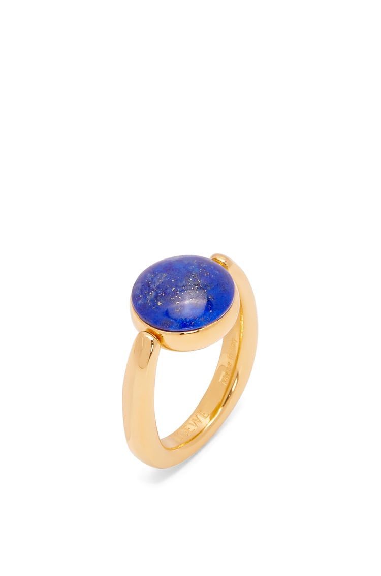 Anagram Pebble ring in sterling silver and lapis lazuli