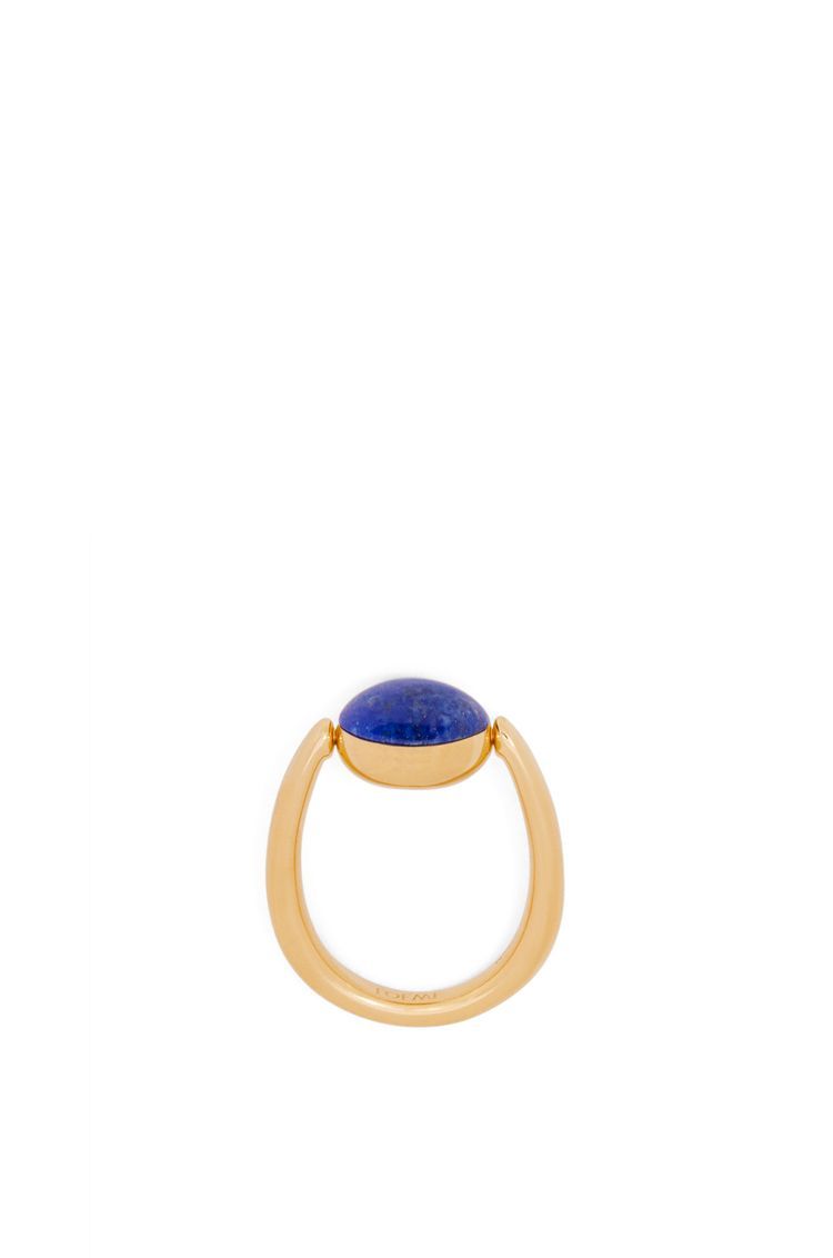 Anagram Pebble ring in sterling silver and lapis lazuli