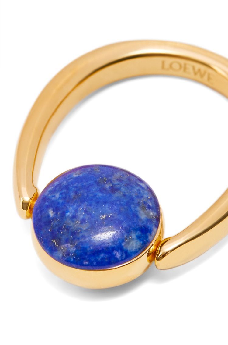 Anagram Pebble ring in sterling silver and lapis lazuli