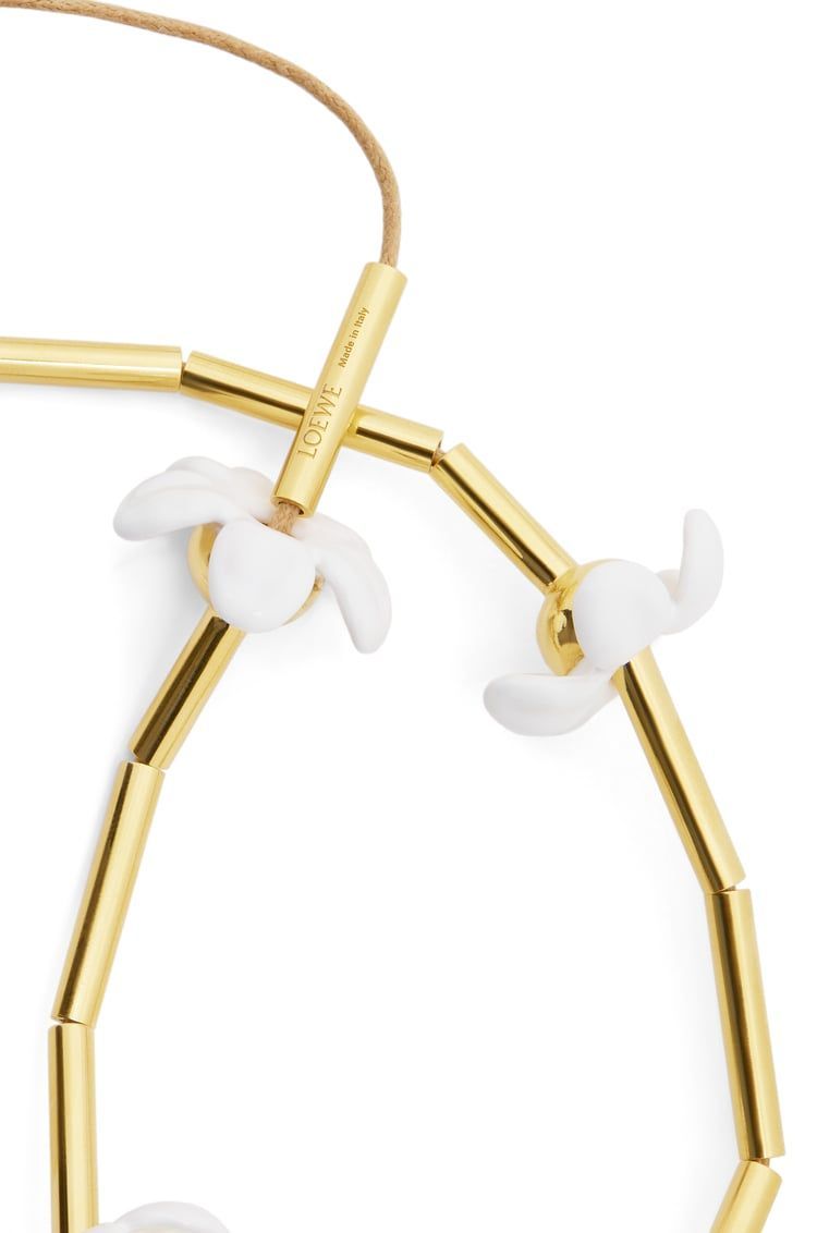 Flor necklace in sterling silver and enamel